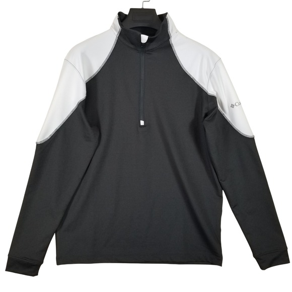 Columbia Other - Columbia Golf Mens Omni-Wick Panel Pullover Black White 1/4 Zip M 19S46ML-FOI895